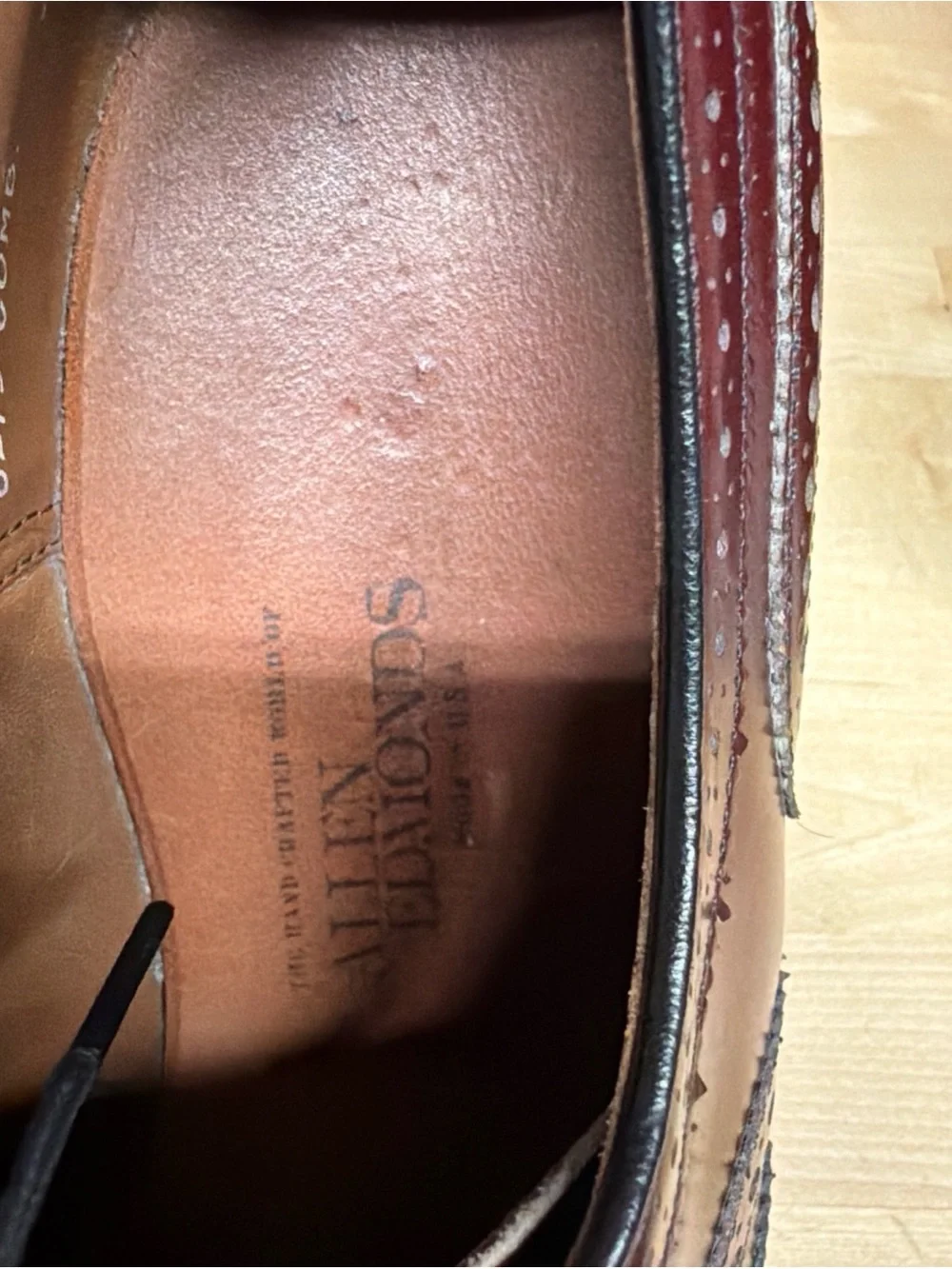 Allen Edmonds upper sleek